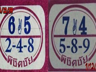 หวยพิชิตชัย16/12/2559 – หวยผลงานดี