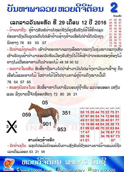 ปัญหาพารวย 29 ธ.ค 2559