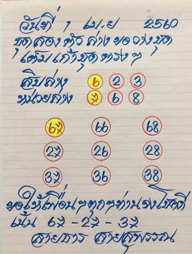 หวย อ.สายธาร1/4/2560, หวย อ.สายธาร1-4-2560, หวย อ.สายธาร1 เม.ย 2560, หวย อ.สายธาร, หวยซอง