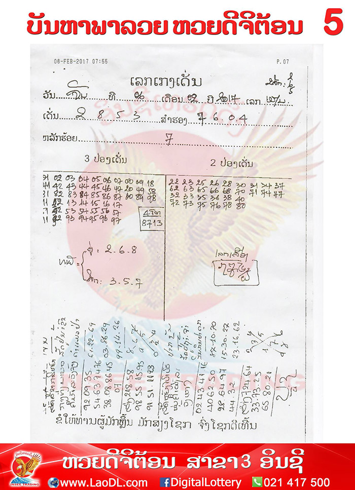 ปัญหาพารวย6/2/2560, ปัญหาพารวย6-2-2560, ปัญหาพารวย, ปัญหาพารวย 6 ก.พ 2560