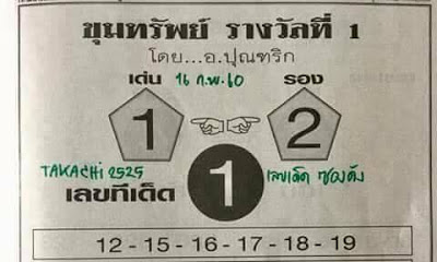 หวยซองขุมทรัพย์16/2/2560, หวยซองขุมทรัพย์16-12-2560, หวยซองขุมทรัพย์16 ม.ค 2560, หวยซองขุมทรัพย์