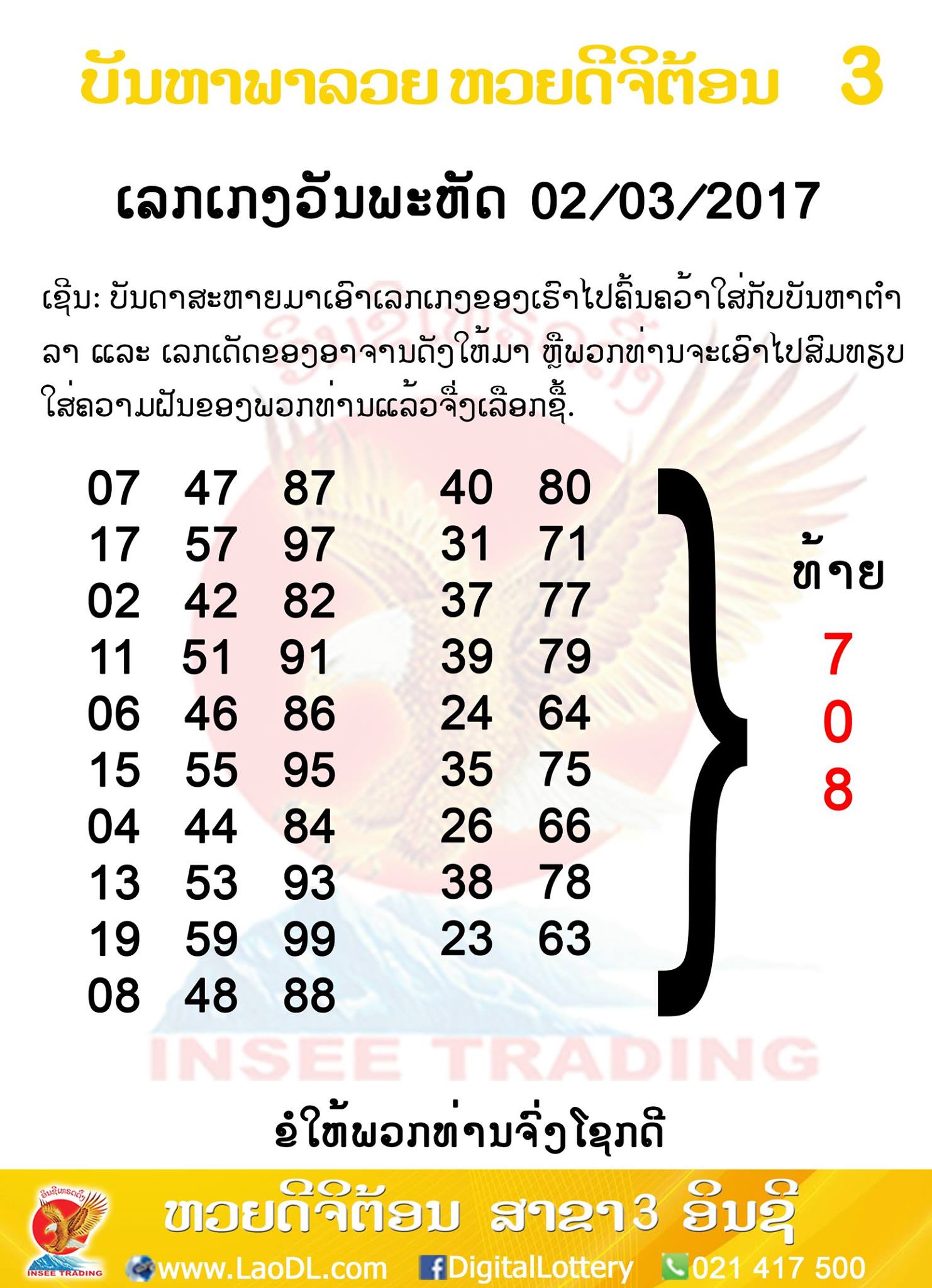 ปัญหาพารวย2/3/2560, ปัญหาพารวย2-3-2560, ปัญหาพารวย, ปัญหาพารวย 2 มี.ค 2560