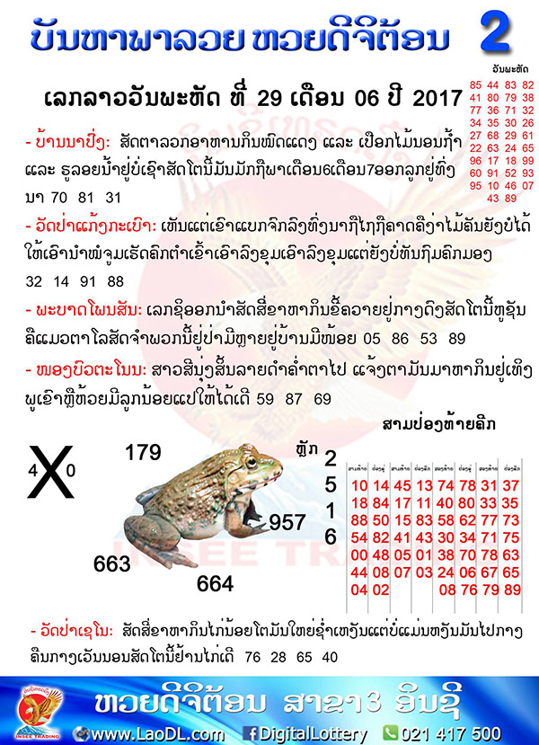 ปัญหาพารวย29/6/2560, ปัญหาพารวย29-6-2560, ปัญหาพารวย, ปัญหาพารวย 29 มิ.ย 2560, หวยลาว, เลขลาว