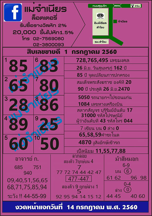 หวยแม่จำเนียร1/7/60, หวยแม่จำเนียร1-7-60, หวยแม่จำเนียร 1 ก.ค. 2560, หวยแม่จำเนียร, แม่จำเนียร, เลขเด็ดแม่จำเนียร