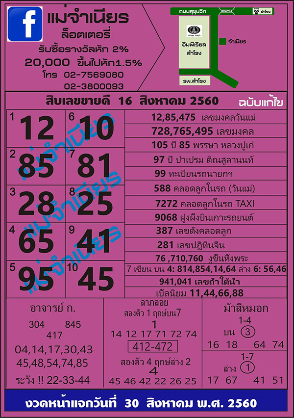 หวยแม่จำเนียร16/8/60, หวยแม่จำเนียร16-8-60, หวยแม่จำเนียร 16 ส.ค. 2560, หวยแม่จำเนียร, แม่จำเนียร, เลขเด็ดแม่จำเนียร