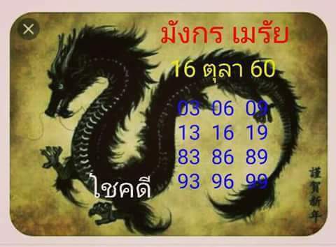 หวยซอง มังกรเมรัย16/10/60, หวยซอง มังกรเมรัย16-10-60, หวยมังกรเมรัย16 ต.ค 2560,หวยมังกรเมรัย, เลขเด็ดงวดนี้, ซองเด็ด