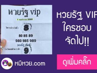 หวยรัฐvip 1/11/60