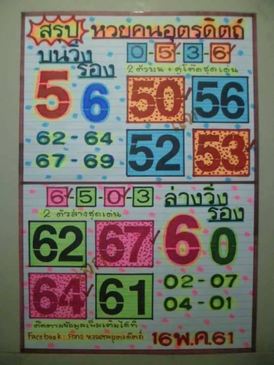 หวยคนอุตรดิตถ์16/5/61, หวยคนอุตรดิตถ์16-5-2561, หวยคนอุตรดิตถ์ 16 พ.ค 2561, หวยซอง, หวยฅนอุตรดิตถ์, เลขเด็ดงวดนี้, เลขเด็ด, หวยเด็ด