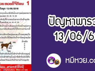 ปัญหาพารวย 13 มิ.ย 2561 ชุดที่1