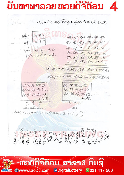 ปัญหาพารวย 11/7/2561, ปัญหาพารวย 11-7-2561, ปัญหาพารวย, ปัญหาพารวย 11 ก.ค 2561, หวยลาว, เลขลาว