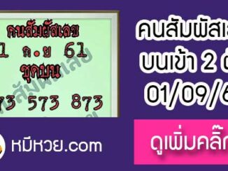 คนสัมผัสเลข1/9/61