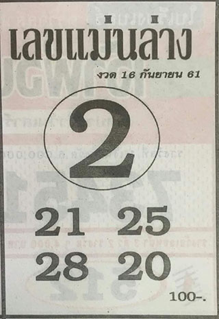 หวยซอง เลขแม่นล่าง16/9/61, หวยซอง เลขแม่นล่าง16-9-61, หวยซอง เลขแม่นล่าง16 ก.ย. 61, หวยซอง เลขแม่นล่าง, หวยซอง