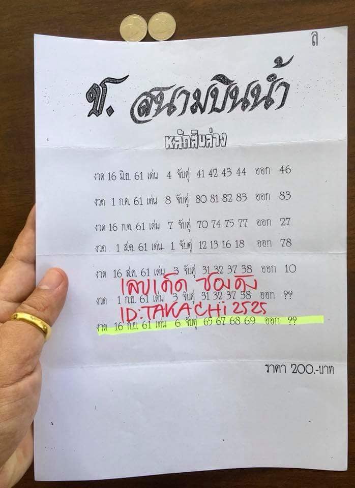 หวยซอง สนามบินน้ำ16/9/61, หวยซอง สนามบินน้ำ16-9-61, หวยซอง สนามบินน้ำ16 ก.ย 61,หวยซองสนามบินน้ำ, เลขเด็ดงวดนี้, ซองเด็ด