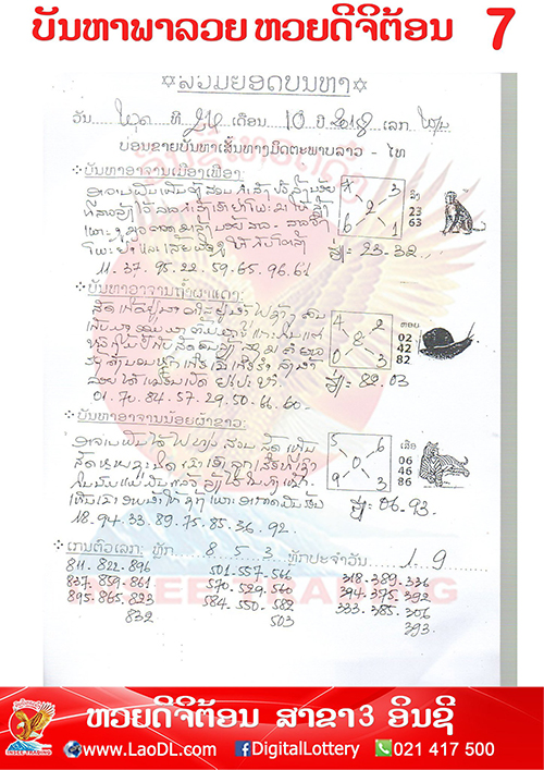 ปัญหาพารวย 24/10/2561, ปัญหาพารวย 24-10-2561, ปัญหาพารวย, ปัญหาพารวย 24 ต.ค 2561, หวยลาว, เลขลาว