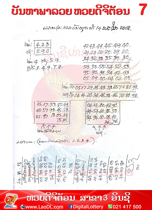 ปัญหาพารวย 14/11/2561, ปัญหาพารวย 14-11-2561, ปัญหาพารวย, ปัญหาพารวย 14 พ.ย 2561, หวยลาว, เลขลาว