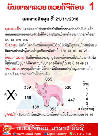 ปัญหาพารวย 21/11/2561, ปัญหาพารวย 21-11-2561, ปัญหาพารวย, ปัญหาพารวย 21 พ.ย 2561, หวยลาว, เลขลาว