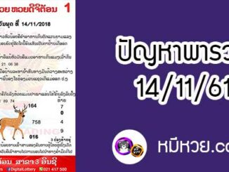 ปัญหาพารวย 14 พ.ย 2561 ชุดที่1