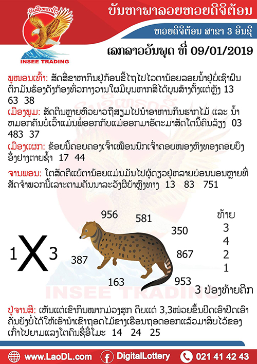 ปัญหาพารวย 9/1/2562, ปัญหาพารวย 9-1-2562, ปัญหาพารวย, ปัญหาพารวย 9 ม.ค 2562, หวยลาว, เลขลาว