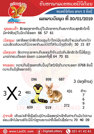 ปัญหาพารวย 30 ม.ค 2562 ชุดที่1