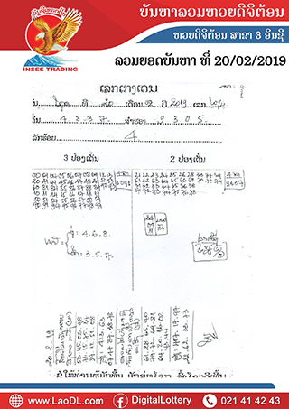 ปัญหาพารวย 20/2/2562, ปัญหาพารวย 20-2-2562, ปัญหาพารวย, ปัญหาพารวย 20 ก.พ 2562, หวยลาว, เลขลาว