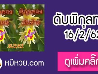 เลขดับพิกุลทอง 16/2/62 ต้องตาม