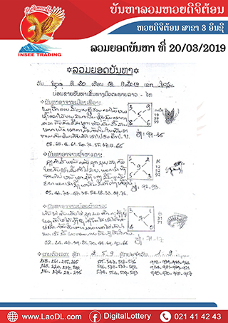 ปัญหาพารวย 20/3/2562, ปัญหาพารวย 20-3-2562, ปัญหาพารวย, ปัญหาพารวย 20 มี.ค 2562, หวยลาว, เลขลาว