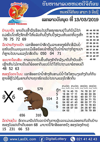 ปัญหาพารวย 13/3/2562, ปัญหาพารวย 13-3-2562, ปัญหาพารวย, ปัญหาพารวย 13 มี.ค 2562, หวยลาว, เลขลาว