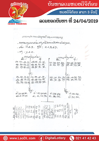 ปัญหาพารวย 24/4/2562, ปัญหาพารวย 24-4-2562, ปัญหาพารวย, ปัญหาพารวย 24 เม.ย 2562, หวยลาว, เลขลาว