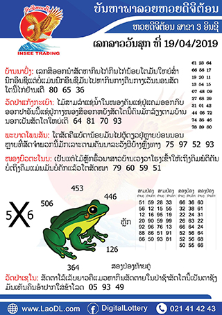 ปัญหาพารวย 19/4/2562, ปัญหาพารวย 19-4-2562, ปัญหาพารวย, ปัญหาพารวย 19 เม.ย 2562, หวยลาว, เลขลาว