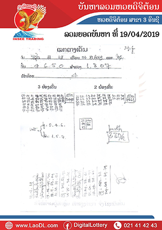 ปัญหาพารวย 19/4/2562, ปัญหาพารวย 19-4-2562, ปัญหาพารวย, ปัญหาพารวย 19 เม.ย 2562, หวยลาว, เลขลาว