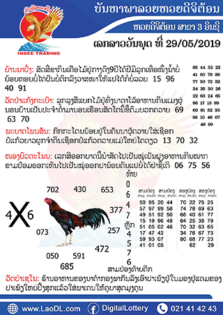 ปัญหาพารวย 29/5/2562, ปัญหาพารวย 29-5-2562, ปัญหาพารวย, ปัญหาพารวย 29 พ.ค 2562, หวยลาว, เลขลาว