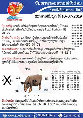 ปัญหาพารวย 10/7/2562, ปัญหาพารวย 10-7-2562, ปัญหาพารวย, ปัญหาพารวย 10 ก.ค 2562, หวยลาว, เลขลาว