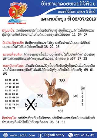 ปัญหาพารวย 3/7/2562, ปัญหาพารวย 3-7-2562, ปัญหาพารวย, ปัญหาพารวย 3 ก.ค 2562, หวยลาว, เลขลาว