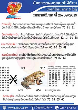 ปัญหาพารวย 25/9/2562, ปัญหาพารวย 25-9-2562, ปัญหาพารวย, ปัญหาพารวย 25 ก.ย. 2562, หวยลาว, เลขลาว