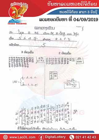 ปัญหาพารวย 4/9/2562, ปัญหาพารวย 4-9-2562, ปัญหาพารวย, ปัญหาพารวย  4 ก.ย. 2562, หวยลาว, เลขลาว