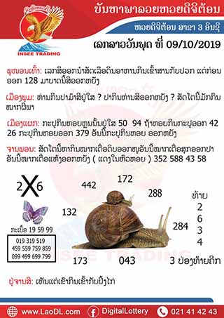 ปัญหาพารวย 9/10/2562, ปัญหาพารวย 9-10-2562, ปัญหาพารวย, ปัญหาพารวย 9 ต.ค. 2562, หวยลาว, เลขลาว