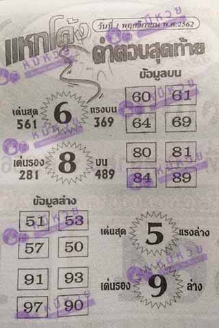 หวยซอง แหกโค้ง 1/11/62, หวยซอง แหกโค้ง 1-11-2562, หวยซอง แหกโค้ง 1 พ.ย. 2562, หวยซอง, หวยซอง แหกโค้ง, เลขเด็ดงวดนี้, เลขเด็ด, หวยเด็ด