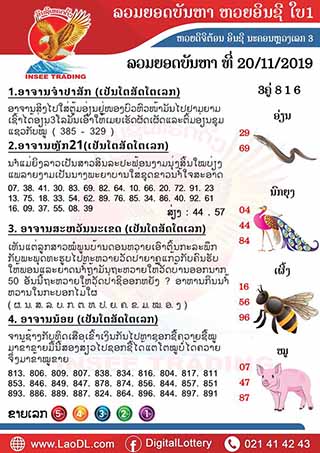 ปัญหาพารวย 20/11/2562, ปัญหาพารวย 20-11-2562, ปัญหาพารวย, ปัญหาพารวย  20 พ.ย. 2562, หวยลาว, เลขลาว