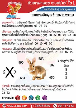 ปัญหาพารวย 13/11/2562, ปัญหาพารวย 13-11-2562, ปัญหาพารวย, ปัญหาพารวย 13 พ.ย. 2562, หวยลาว, เลขลาว