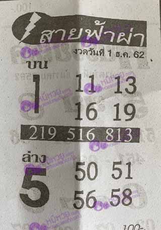 หวยซอง สายฟ้าผ่า 1/12/62, หวยซอง สายฟ้าผ่า 1-12-2562, หวยซอง สายฟ้าผ่า 1 ธ.ค. 2562, หวยซอง, หวยซอง สายฟ้าผ่า, เลขเด็ดงวดนี้, เลขเด็ด, หวยเด็ด