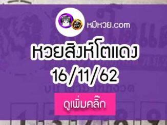 หวยซอง สิงโตแดง 16/11/62