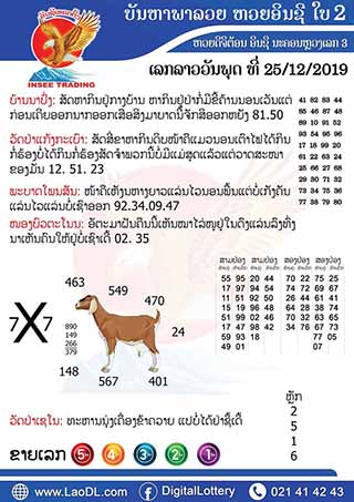 ปัญหาพารวย 25/12/2562, ปัญหาพารวย 25-12-2562, ปัญหาพารวย, ปัญหาพารวย 25 ธ.ค. 2562, หวยลาว, เลขลาว