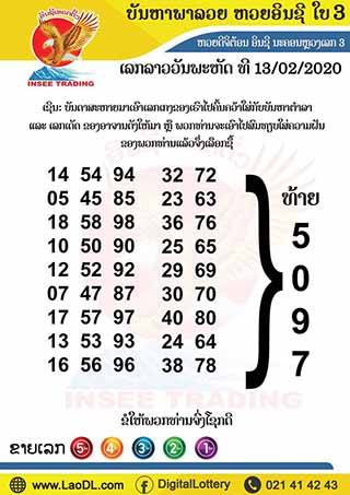 ปัญหาพารวย 13/02/2563, ปัญหาพารวย 13-02-2563, ปัญหาพารวย, ปัญหาพารวย 13 ก.พ. 2563, หวยลาว, เลขลาว