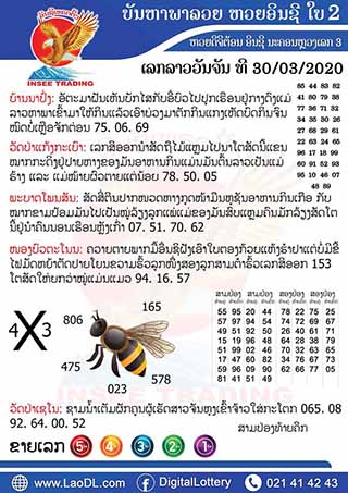 ปัญหาพารวย 30/03/2563, ปัญหาพารวย 30-03-2563, ปัญหาพารวย, ปัญหาพารวย 30 มี.ค. 2563, หวยลาว, เลขลาว