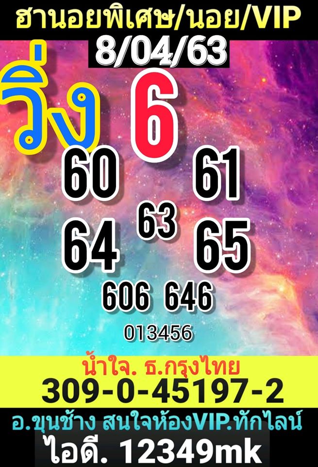 เลขเด็ดหวยฮานอยพิเศษ 8 เม.ย. 2563