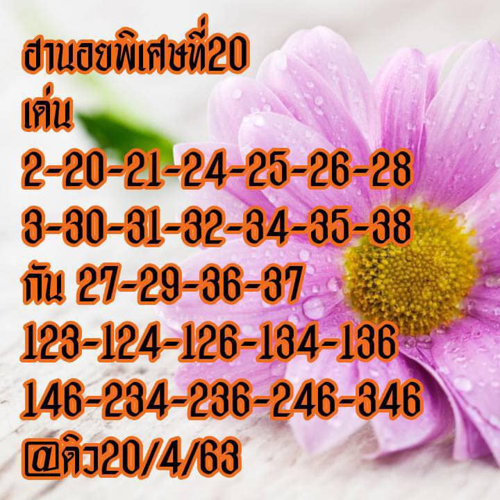 เลขเด็ดหวยฮานอยพิเศษ 20 เม.ย. 2563 สำหรับแฟนหวยฮานอยพิเศษ
