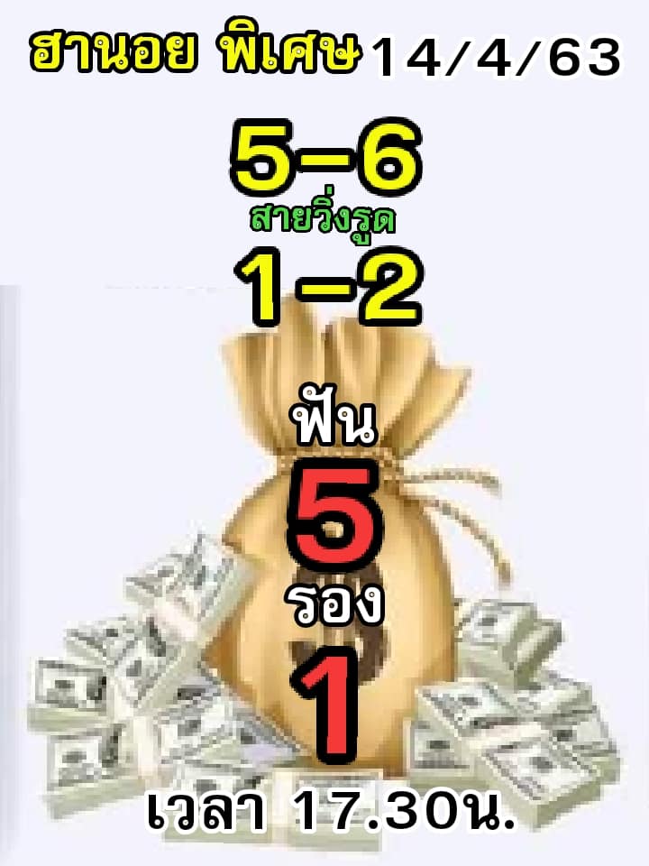 เลขเด็ดหวยฮานอยพิเศษ 14 เม.ย. 2563
