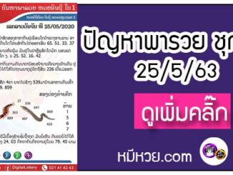 ปัญหาพารวย 25 พ.ค. 2563 ชุดที่1