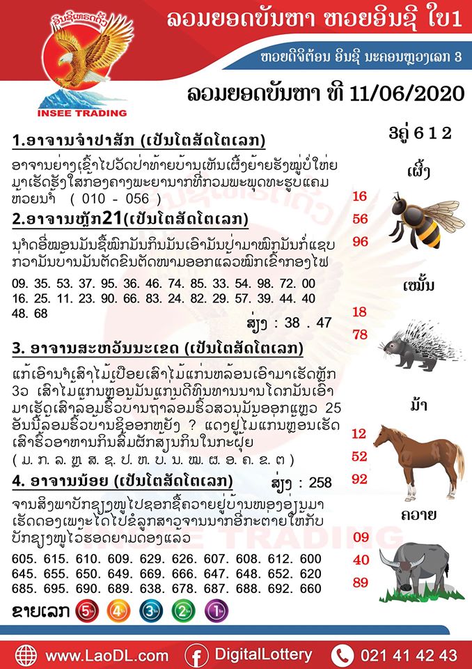 ปัญหาพารวย 11/6/2563, ปัญหาพารวย 11-6-2563, ปัญหาพารวย, ปัญหาพารวย 11 มิ.ย. 2563, หวยลาว, เลขลาว