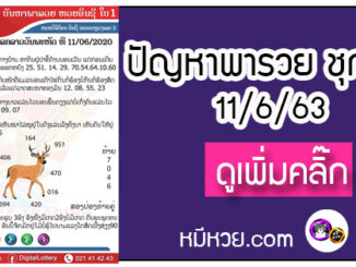 ปัญหาพารวย 11 มิ.ย. 2563 ชุดที่1